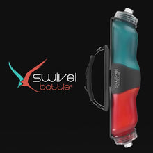 Load and play video in Gallery viewer, Video of the Swivel Bottle demonstrating it's use for runners who need a fuel and hydration water bottle in one. Also, showcases the swivel mechanism to switch between fuel and hydration.