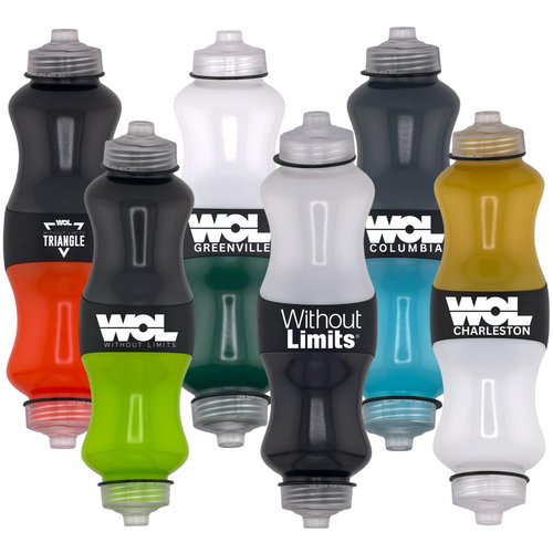 Without Limits bottles come in 6 varieties and can be customized with 16 colors.