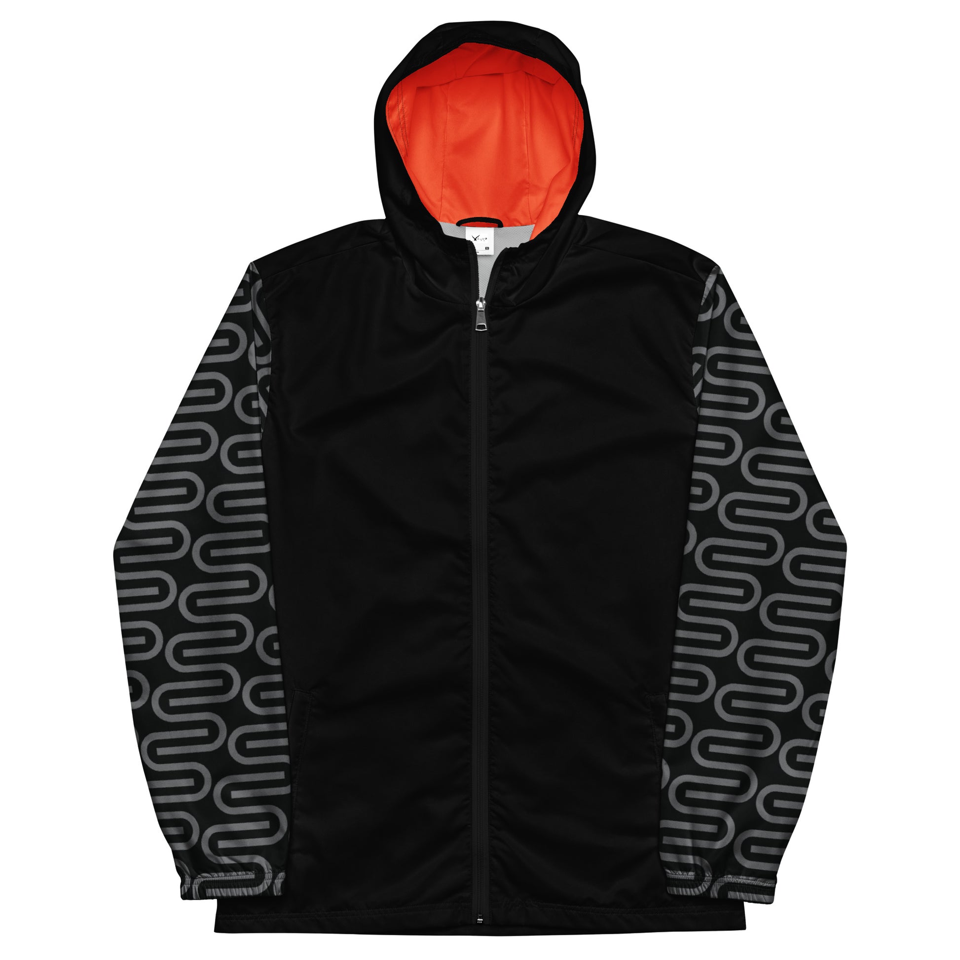 Mens Swivel Bottle windbreaker jacket in black.