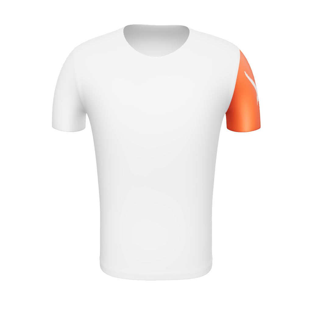 Product mockup of the Swivel Bottle Technical Trainer shirt.