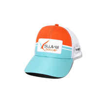 Load image into Gallery viewer, This trucker hat is designed for running and features a wicking internal sweatband with performance fabrics to keep you cool.
